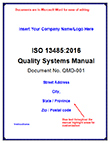 Iso 13485 Quality Manual Template